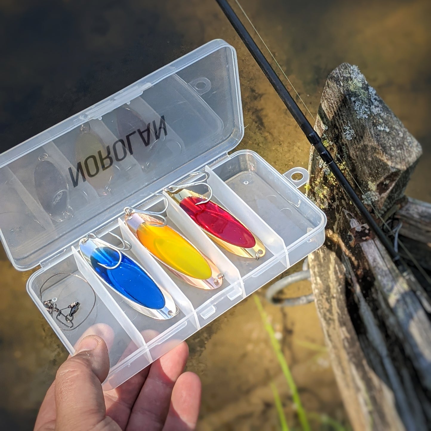 Norolan Light Spoon 7 cm sluk for abbor og ørret 3-pack