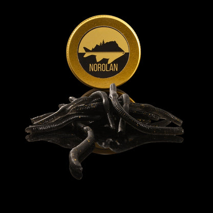 Norolan Bugster Earthworm kunstig mark med rekelukt, pakke med 8 stk